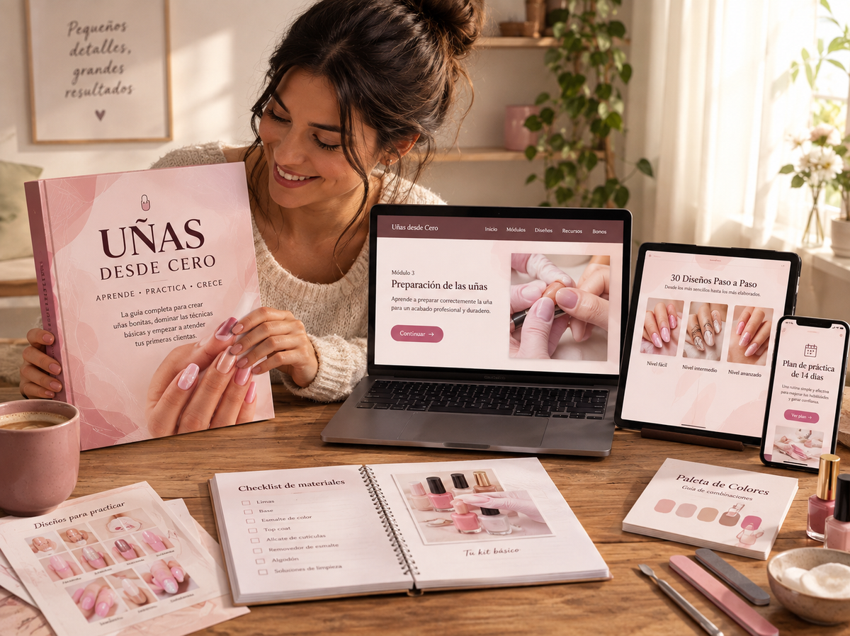 💅✨ Uñas desde Cero: Aprende, Practica y Crea Diseños Increíbles